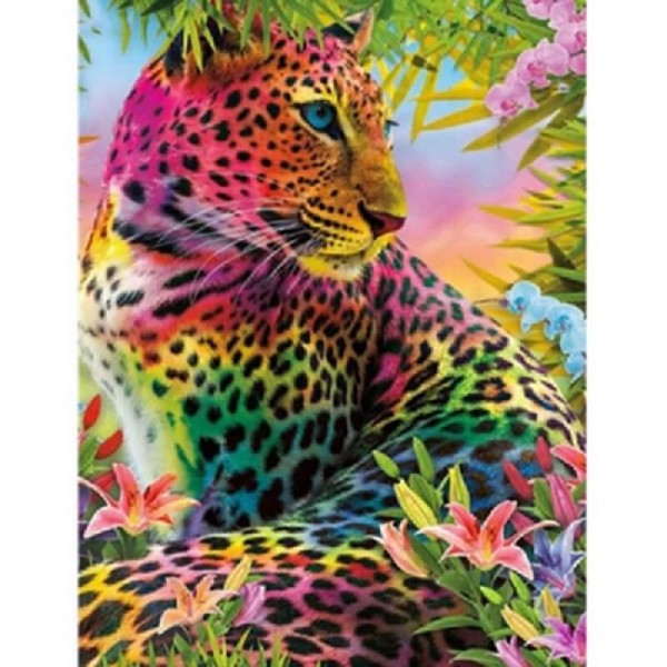 Regnbågsfärgad leopard