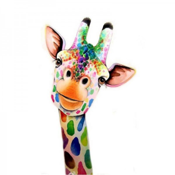 Färgglad giraff