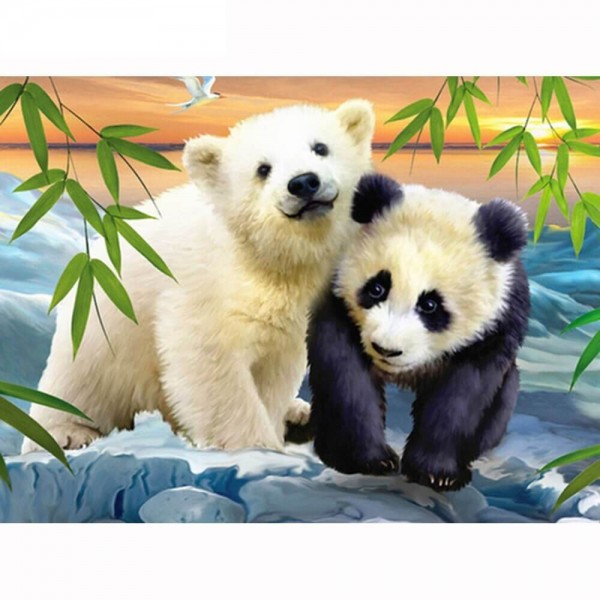 Isbjörn och panda