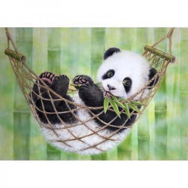 Panda i hängmatta