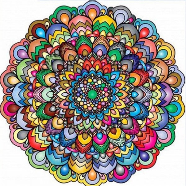 Mandala|multifärgad
