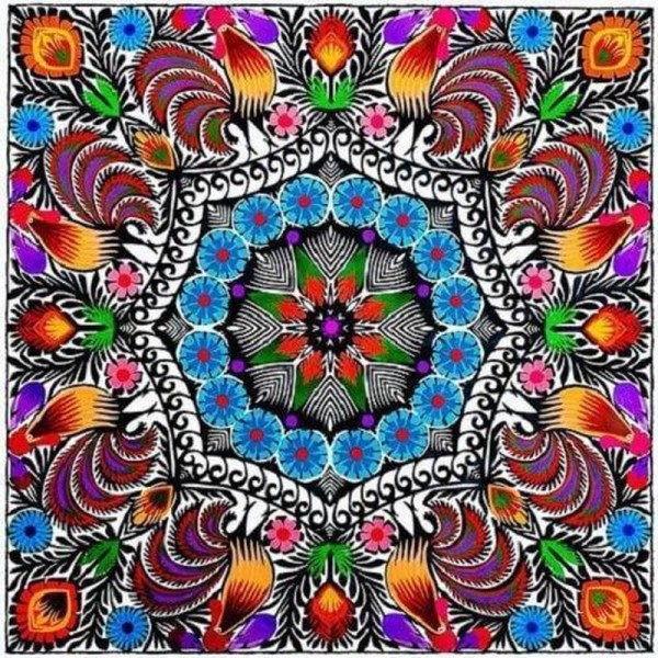Mandala multifärgad