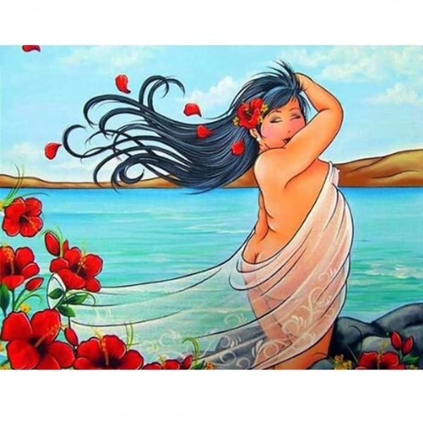 Knubbiga damer | Vid havet