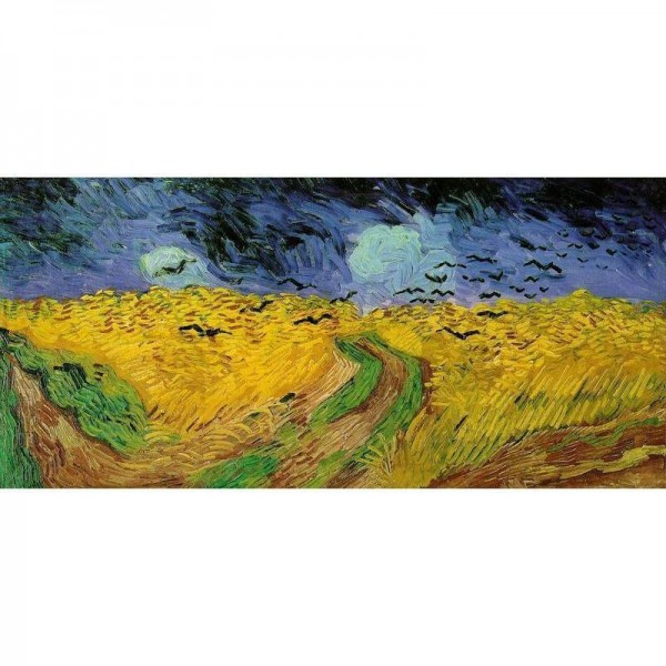 Vetemark med kråkor | Vincent van Gogh