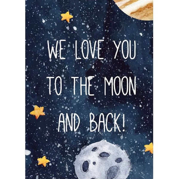 To the moon and back|rymden | Text
