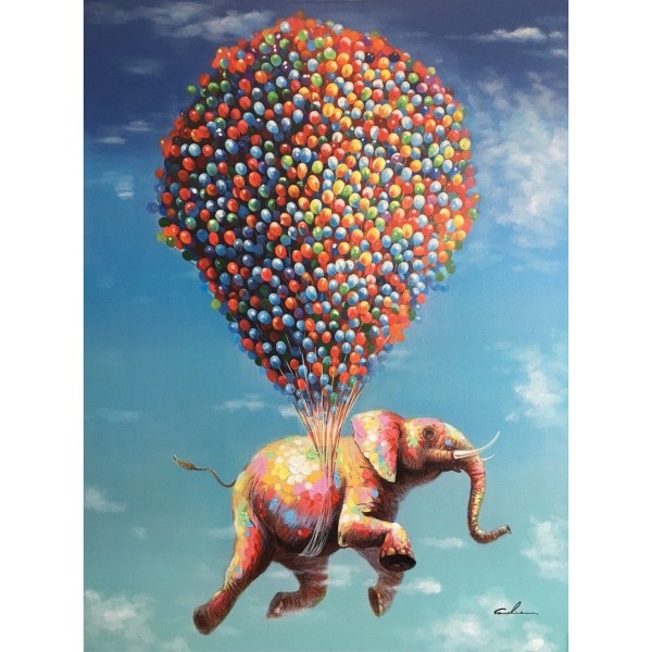 Elefant med ballonger
